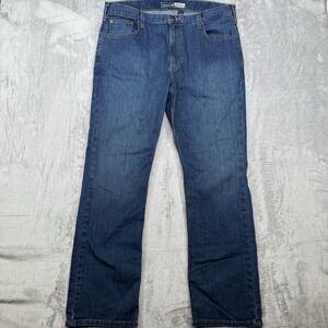 Carhartt‎ Men RelaxedFit Rugged Flex 5 Pocket Jeans 38x30 Blue Workwear BD2804MS